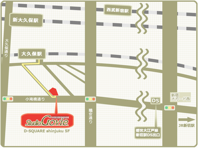 新宿撮影スタジオ地図